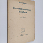 Harald Höffding : Persoonallisuusperiaate filosofiassa : ... - pikkukuva 1