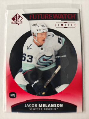 Jacob Melanson 2025-26 SP Authentic Future Watch Limited Red