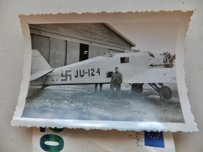 VANHA Valokuva Ilmavoimat Lentokone Junkers K43
