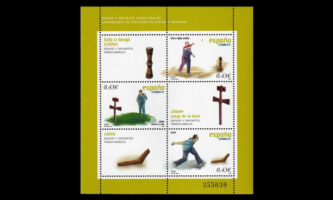 Espanja 4366-8BL177 ** Perinteiset pelit ja urheilulajit (20