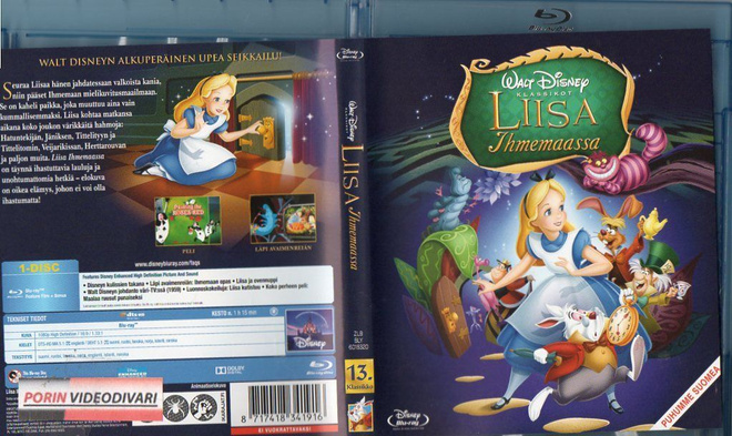 Liisa Ihmemaassa (Disney)	(4 067)	k	-FI-	BLU-RAY