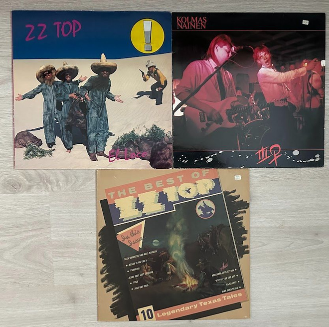 Kolmas Nainen + 2 x ZZ Top -vinyylit