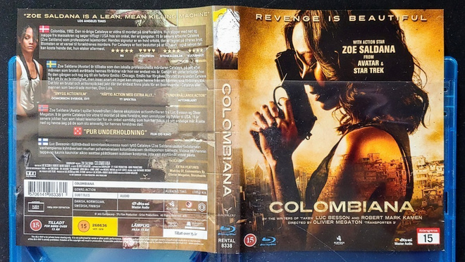 COLOMBIANA – Suomi Blu-ray Disc 2011, vuokralevy, Luc Besson