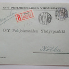 1928 Viipuri Pohjoismaiden Yhdyspankki R sinettikuori - pikkukuva 1