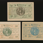 Itävalta 10, 20, 50 Heller, Waidendorf 1920 - pikkukuva 2