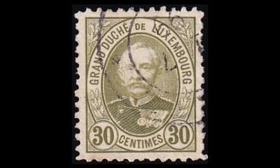Luxemburg 61D o Suurherttua Adolf 30 C (11½:11) (1891)