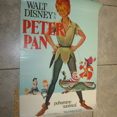 Peter Pan -elokuvajuliste (Walt Disney, 1982)