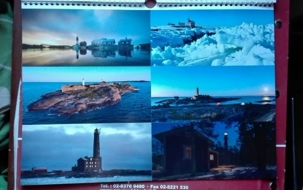 Majakat (Suomi) postikortit, 6 kpl (+kalenteri 2019)