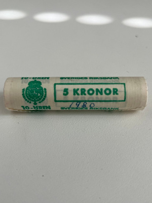 Ruotsi 10 ören 1980 kolikkorulla