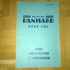 Käyttöohjekirja Panhard 4HL 1956 Continental TP1100 moottori - pikkukuva 1