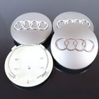 Audi vannekeskiöt – Kromi-Harmaa – 67mm (4kpl sa - pikkukuva 1