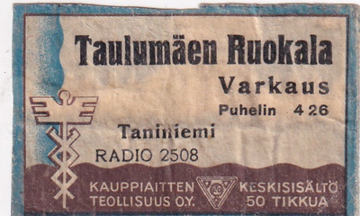 Varkaus, Taniniemi, Taulumäen Ruokala Radio 2508  3/16