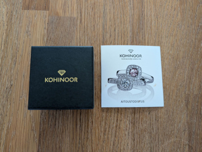 Kohinoor Margit valkokultasormus