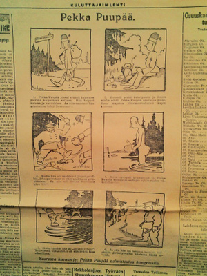 4 kpl Pekka Puupää / Kuluttajain lehti v. 1925