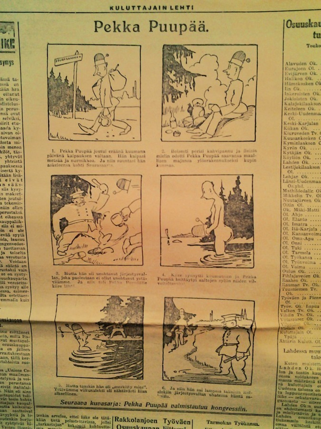 4 kpl Pekka Puupää / Kuluttajain lehti v. 1925
