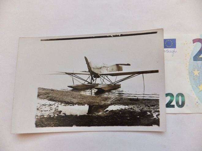 VANHA Valokuva Lentokone Ilmavoimat Hakaristi 1920-l