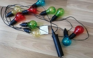 Hehkulamppuvaloketju 10led