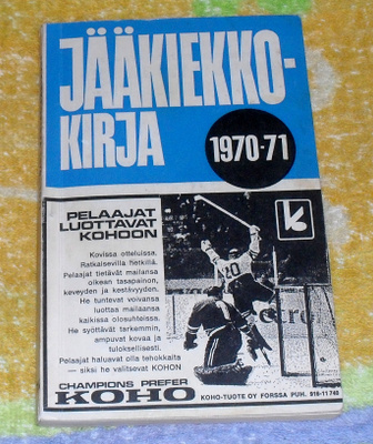 Jääkiekkokirja 1970-71