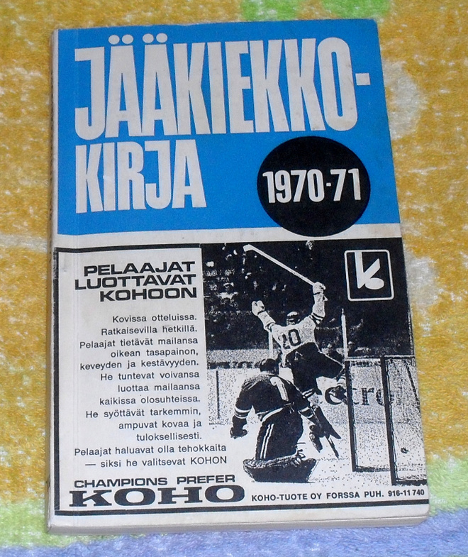 Jääkiekkokirja 1970-71