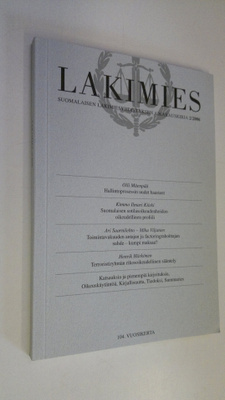 Lakimies 2/2006 : Suomalaisen lakimiesyhdistyksen aikakau...