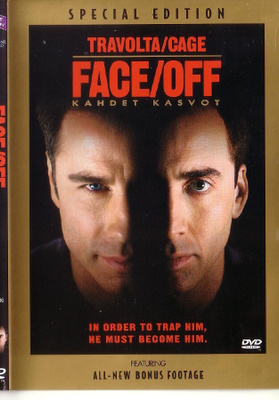 dvd, Face/Off - kahdet kasvot (Travolta, Cage) [toiminta]
