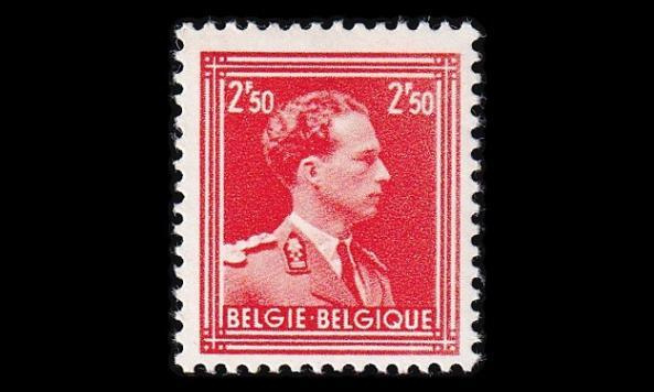 Belgia 899B ** Leopold III 2.50 Fr (11½) (1951)