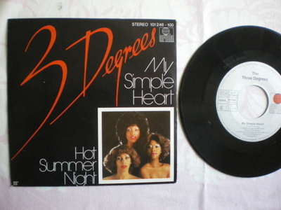 7" 3 Degrees: My Simple Heart / Hot Summer Night