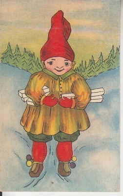 Kahden orpolapsen avustamiseksi julkaistu kortti.