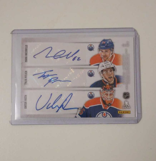 13-14 Contenders Sixes Autograph Oilers & Canucs