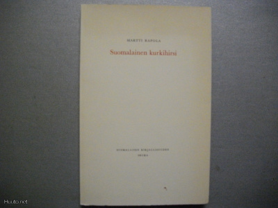Martti Rapola: Suomalainen kurkihirsi (22.3)