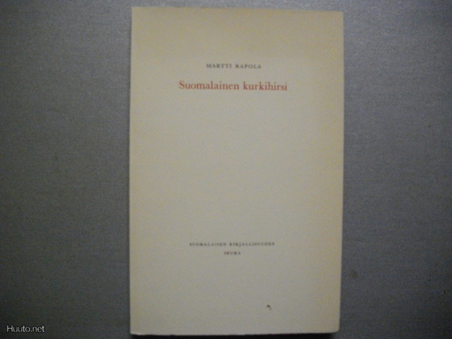 Martti Rapola: Suomalainen kurkihirsi (22.3)