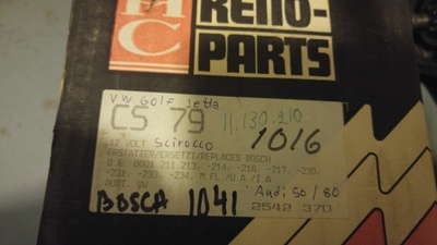Starttimoottori CS79 Golf, Jetta, Scirocco, Audi 50,80