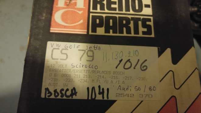 Starttimoottori CS79 Golf, Jetta, Scirocco, Audi 50,80