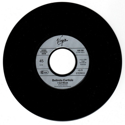 Belinda Carlisle: I Get Weak 7"