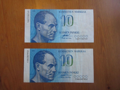 Paavo Nurmi 10 mk (1986) x2
