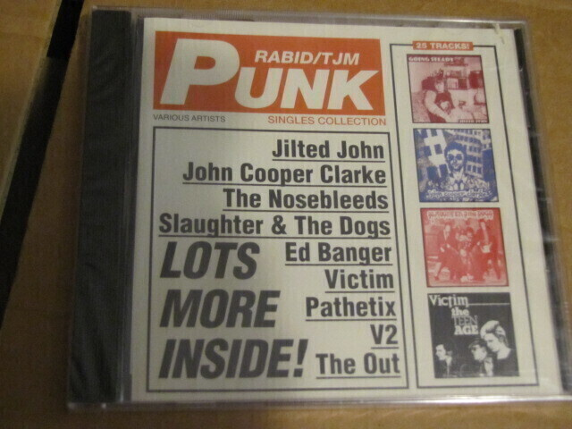 Rabid / TJM punk singles collection cd avaamaton muoveissa