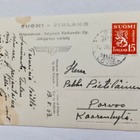 VANHA Postikortti Loviisa 1953 Karhumäki - pikkukuva 2