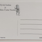 CURT NYSTRÖM "Tonttu katselee.."- KULKEMATON JOULUKORTTI - pikkukuva 2