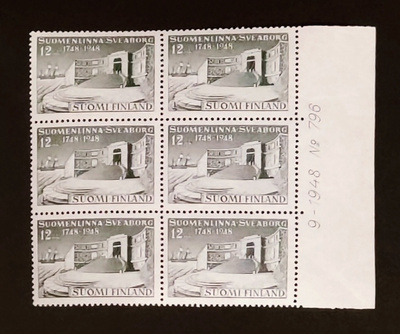 1948 Suomenlinna 200 vuotta numerokuusilo **/*