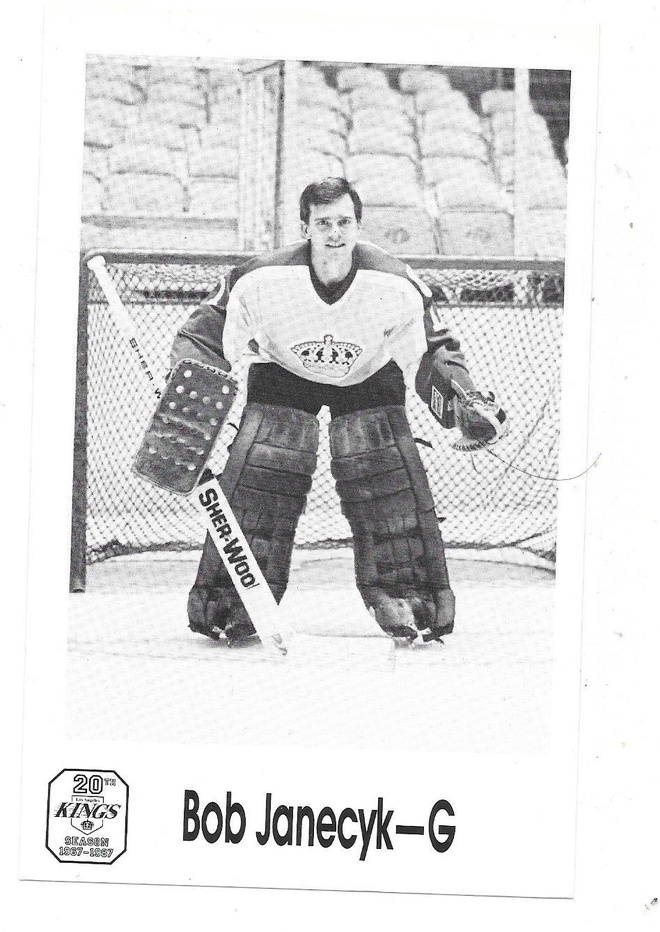 1987 LA Kings 20th Ann #30 Bob Janecyk komea MV-kortti