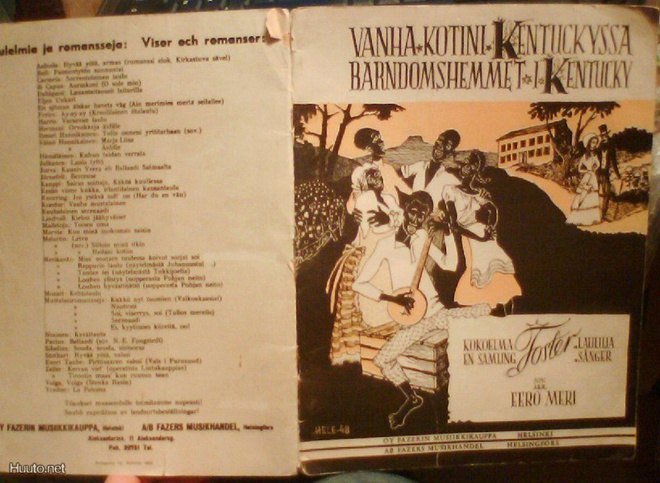 Vanha kotimme Kentuckyssa -S.C. Fosterin lauluja Nuottikirja