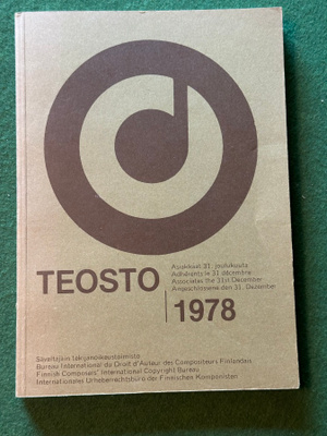 Teosto kirja 1978