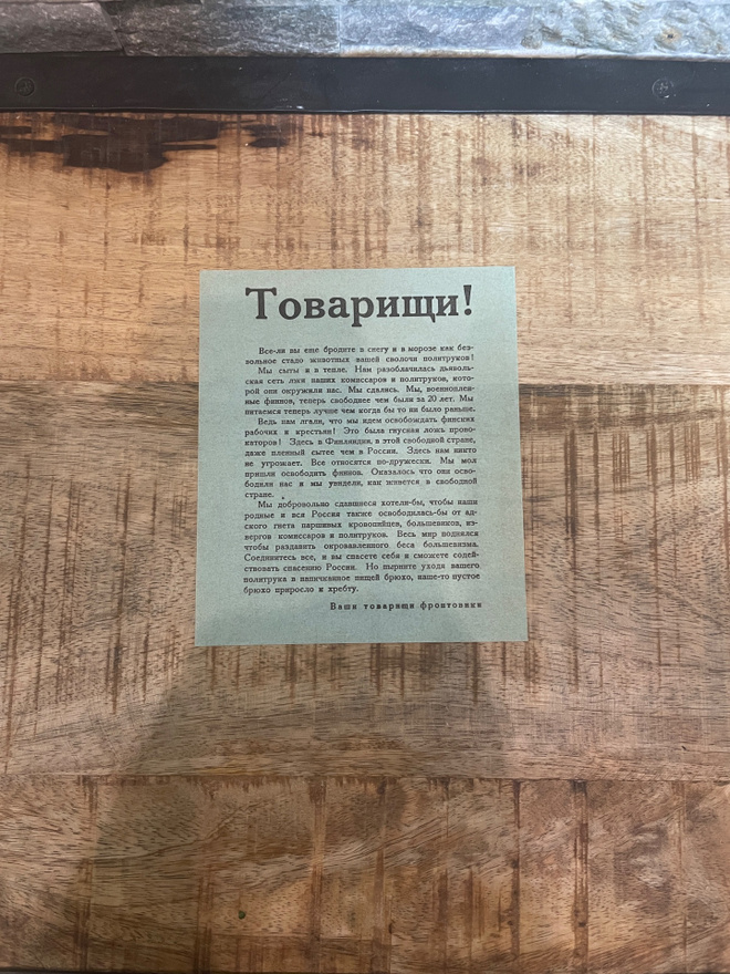 WW2 Suomalaisten lentolehtinen venäläisille 10