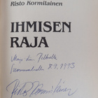 Risto Kormilainen : Ihmisen raja (signeerattu, tekijän om... - pikkukuva 3