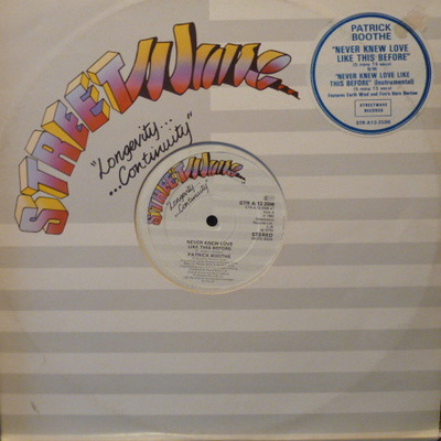 Patrick Boothe - Never Knew Love Like This Before 12”