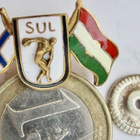 VANHA Ruuvimerkki SUL Maaottelu Suomi-Unkari 1950-l - pikkukuva 1
