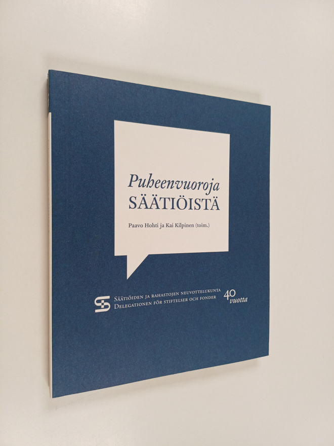 Paavo Hohti : Puheenvuoroja säätiöistä