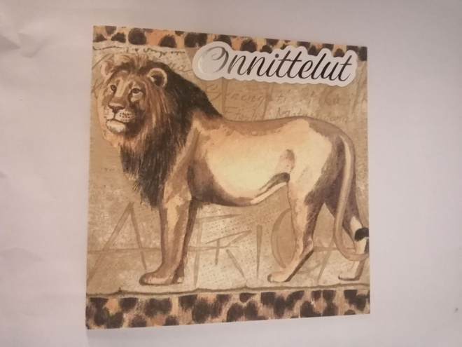 Onnittelukortti leijona