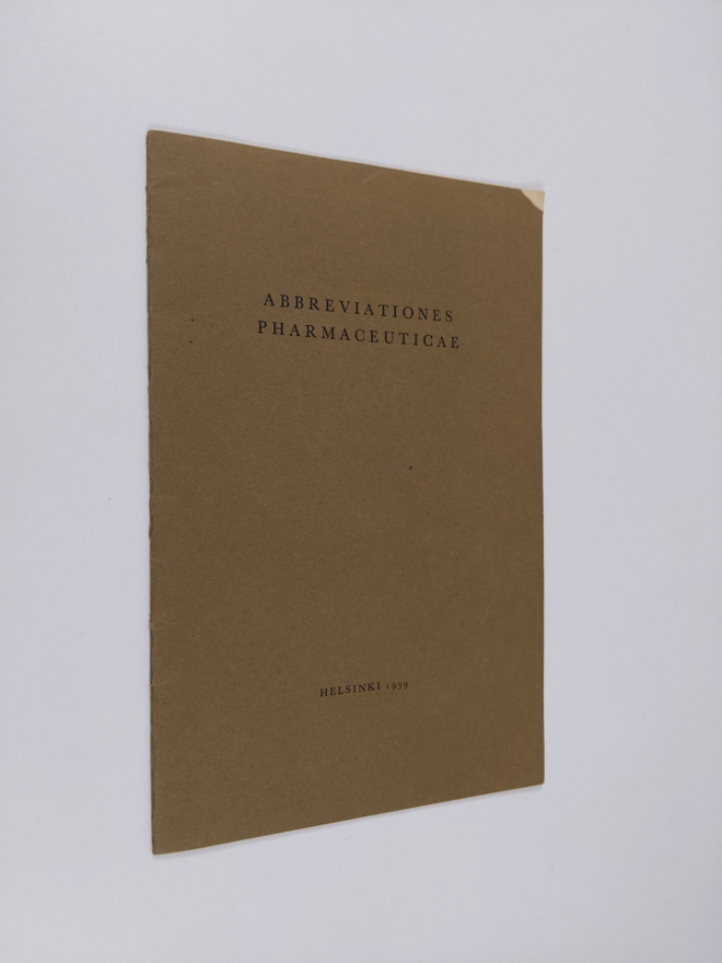 Abbreviationes pharmaceuticae