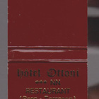 TULITIKKUETIKETTI KÄYTTÄMÄTÖN HOTEL OTTONI INN RESTAURANT HY - pikkukuva 1